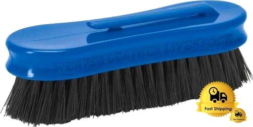 Weaver Leather Small Pig Face Brush, Blue