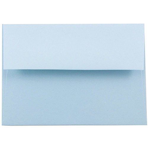 Jam paper? a7 (5 1/4 x 7 1/4) paper invitation envelope - light baby blue - 25 for sale