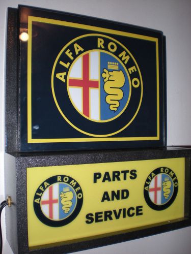 *** Alfa Romeo Motors Auto Mechanic Garage Advertising Man Cave Lighted Sign