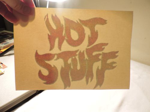 OLD T SHIRT IRON ON TRANSFER &#034; HOT STUFF &#034; roach a26 free shipping