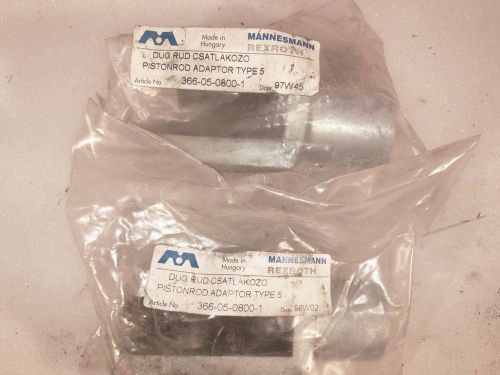LOT of 2 NEW Mecman Mannesmann Rexroth Piston Rod Adapter Type 5 365-05-0800-1