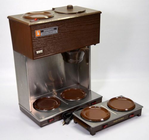 Brewmatic diplomat ii 12-cup coffee brewer commercial auto pourover 3+2 warmers for sale