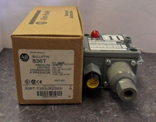 New Allen Bradley 836T-T253JX23X9 Pressure Control Switch Series A NIB