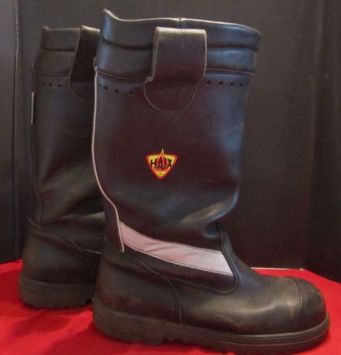 Haix fire hunter us  crosstech black leather boots size 9m firefighter for sale