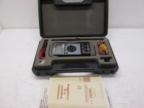 Omega hhm-25 series handheld digital multimeter thermometer rel humidity kit for sale
