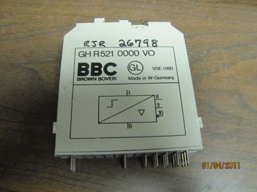BBC Brown Boveri Input Module GH-R521-0000-VO