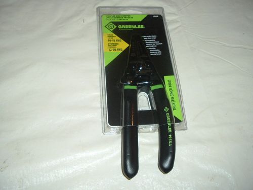 New greenlee pro plus wire strippers 1955-a curved handle cutter strip nip for sale