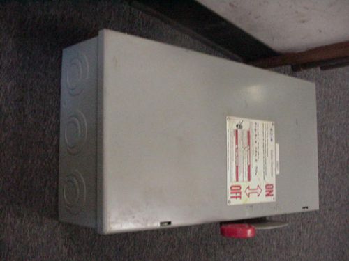 Cutler hammer 100 amp heavy duty safety switch dh363ngk 600 vac with fuses eaton for sale
