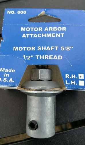 Motor Arbor Attachment 5/8&#034; shaft 1/2&#034; thread RH