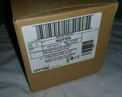 *Brand New In Box* Leviton Watertight IEC Rated Pin&amp;Sleeve Connector 460P9W