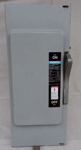 Siemens JN-424 200A - 3 Phase Enclosed Fused Switch Type 1