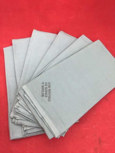 NEW LOT OF 6 Military Green Cloth Sterilization Wrappers 24x24&#034;
