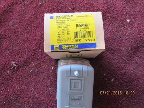 New square d fsg2j21bp 30/50 well pump water pressure switch new for sale