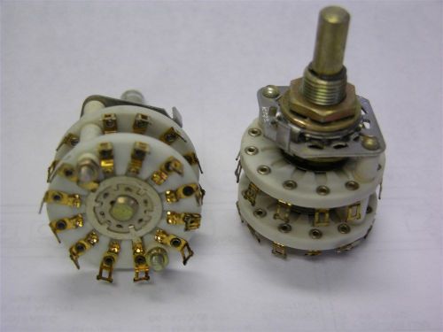 2 crl / electroswitch d3 series 2 section 1 pole 11p per section rotary switches for sale