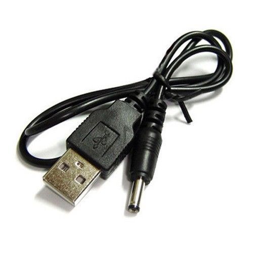 USB 2.0 Male A To DC 3.5mm x 1.35mm Plug DC Power Supply Cord Socket Cable