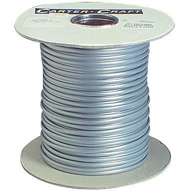 Super flexible silver flat telephone line cord 500 ft. 100-470 for sale