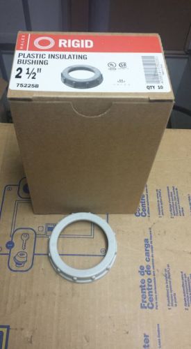 BOX OF 10 HALEX RIGID 2 1/2&#034; PLASTIC INSULATING BUSHINGS   L138