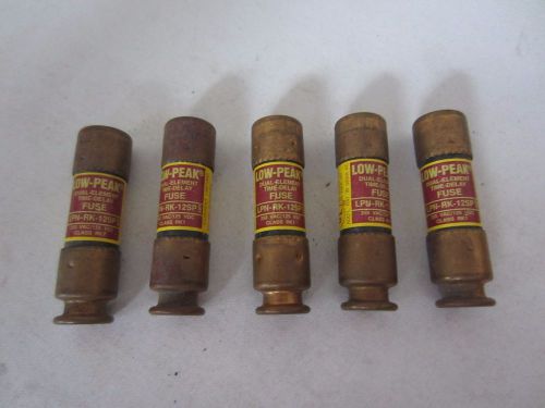 Lot of 5 Bussmann LPN-RK-12SP Fuses 12A 12 Amps Tested