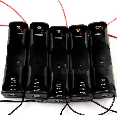 New 5Pcs Black 12V23A No. N Battery Case Clip Holder Box with cable QWYC SHPS