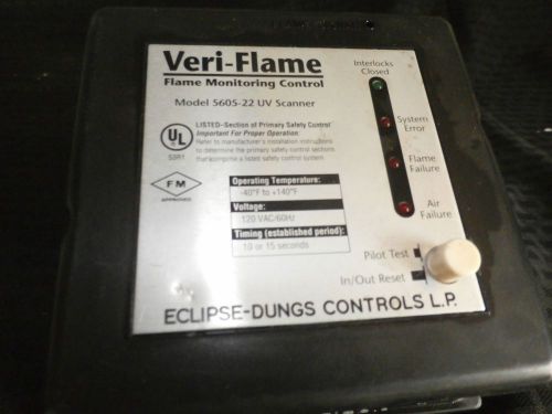 Veri-flame flame monitoring control 5605-32 uv scanner for sale
