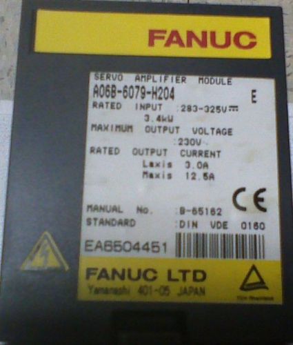 Fanuc Servo Amplifier Module A06B-6079-H204, Series E, Used From Running Machine