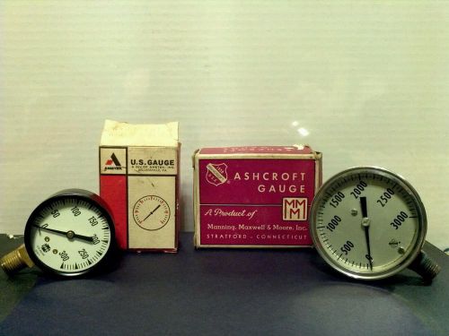 Pair of vintage gauges in box for sale
