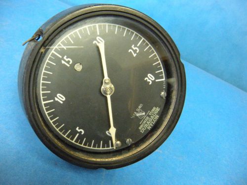 Ashcroft pressure gauge 0 - 30 1/2lb. subd. bronze tube duragauge used for sale