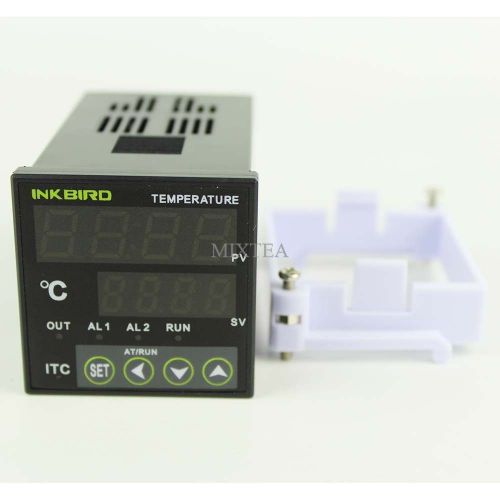 Itc-100vh ac 220v dual pid digital temperature controller with mounting bracket for sale