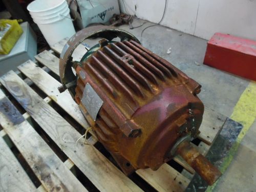 10hp electric motor #661042 256t:fr 1170:rpm 460v ph:3 used w/ damage for sale