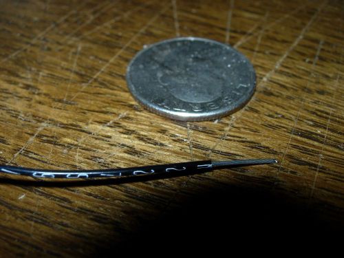 Teflon hookup wire, black, 24ga, 50ft lengths