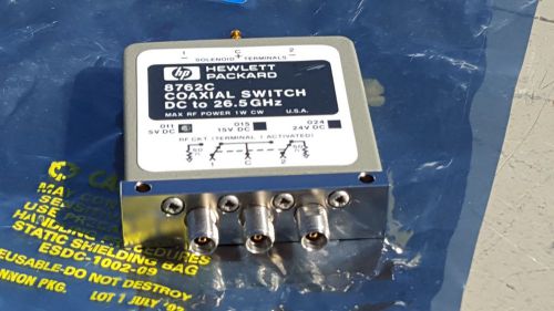 New HP Agilent 8762C Coaxial SPDT Switch Relay DC-26.5GHz 24V