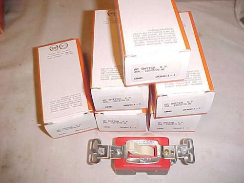 Switch Pass &amp; Seymour 20AC1-I New Condition w/Box 20A 120/277 Volts AC 6 In Lot