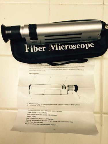 Advanced Optics Fiber Optical Microscope Optic Scope 400x  Light CL Series