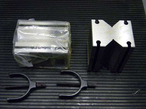 3-1/2&#034;  X 4-7/8&#034; V-Block and Clamp Set 06493043