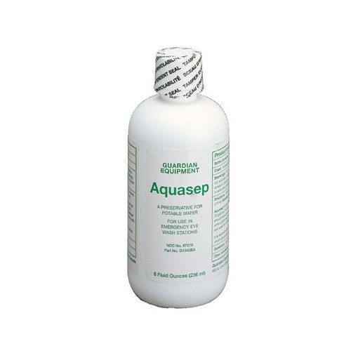 AquaGuard Gravity-Flow Eye Wash Refills - 8-oz. bacteriostatic additive