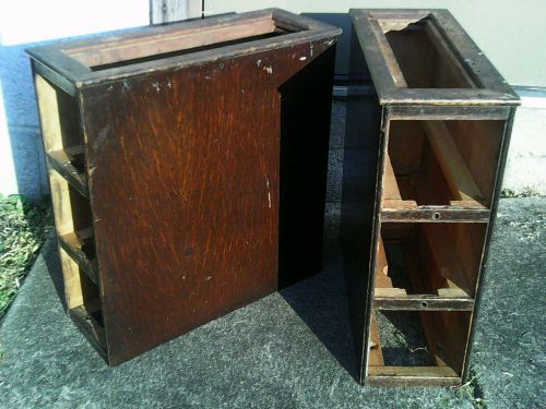 Two singer antique treadle sewing machine drawer frames, vintage for sale
