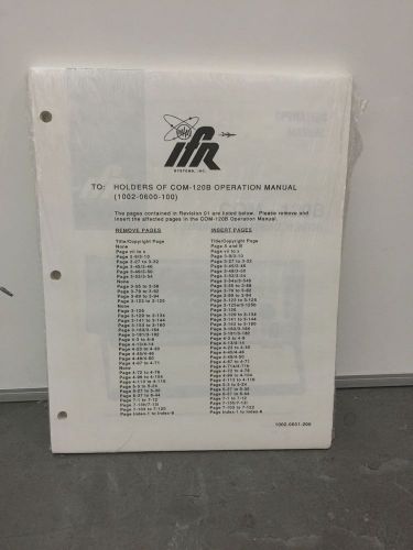 IFR COM 120-B NOS Operation Manual