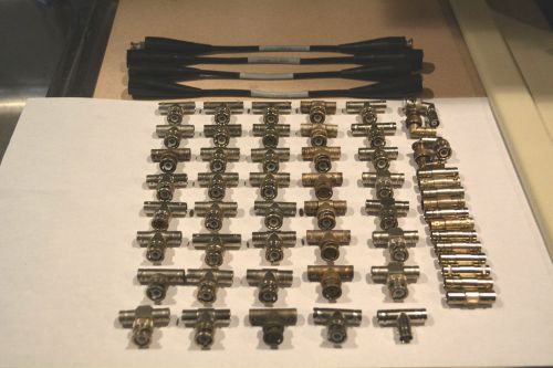 Assorted BNC Connectors 60  Most are new  some  used. Amphenol and other brands