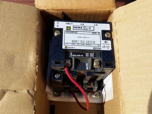 *new in box* square d 8502sbo2v02s : contactor 600vac for sale