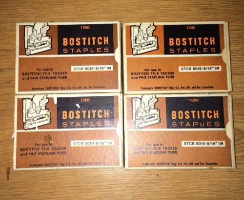 NEW  (4000) 9/16&#034; Bostitch Staples  STCR 5019 for T5-8 Tacker