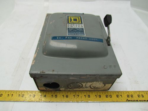 Square d d321n ser a1 30 amp 240vac fused safety switch disconnect for sale