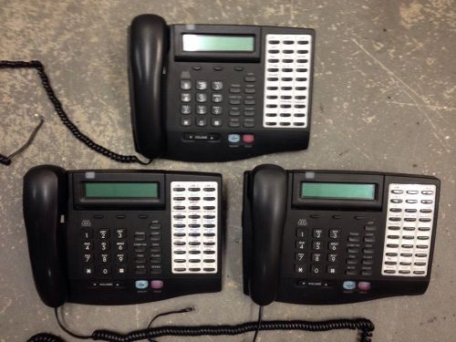 Lot Of 3 Vodavi Hybrid VoIP System Multi Line 3015-71 XTS Display Speakerphones