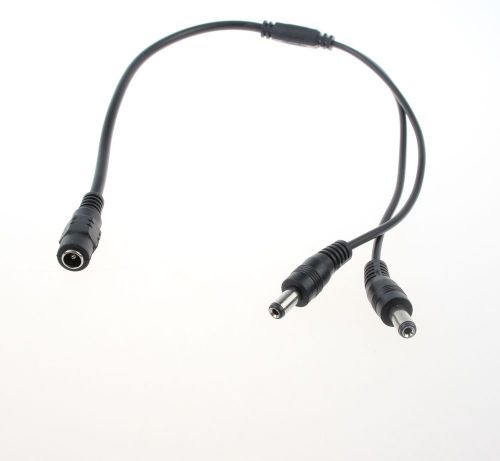 5.5x2.1mm cctv camera dc power splitter cable connect extension wire 40cm for sale