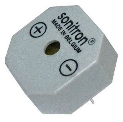 Sonitron Piezo Buzzer 85dB 3.3kHz 21x9,5mm RM10  1,5-24V SMA-21
