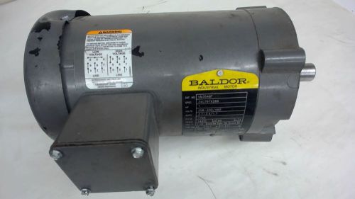 BALDOR, VM3546T, 1 HP ELECTRIC MOTOR, 1725/4P RPM, 143TC FRAME, 208-230/460 VOLT