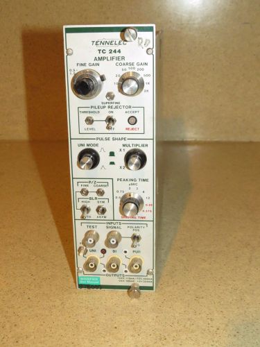 Tennelec tc 244 tc244 amplifier nim bin plug in for sale
