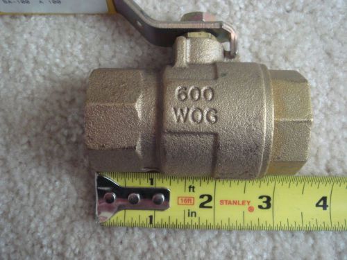 New milwaukee valve company, inc. 1&#034; bronze ball valve. 600 wog. 150 swp. for sale