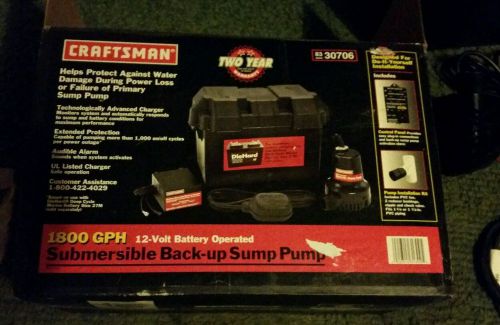 Battery back up sump pump for sale