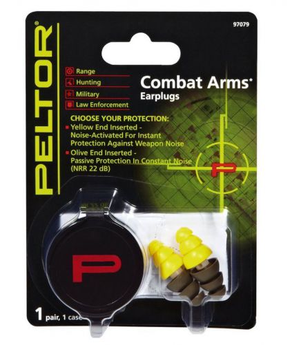 3M Peltor Combat Arms Ear Plugs Hearing Protection Noise and Sound Blocker