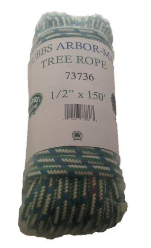 Tree climbing line/rope 1/2&#034; x 150&#039; 6000 lb.strength, arbormax green, $95 for sale